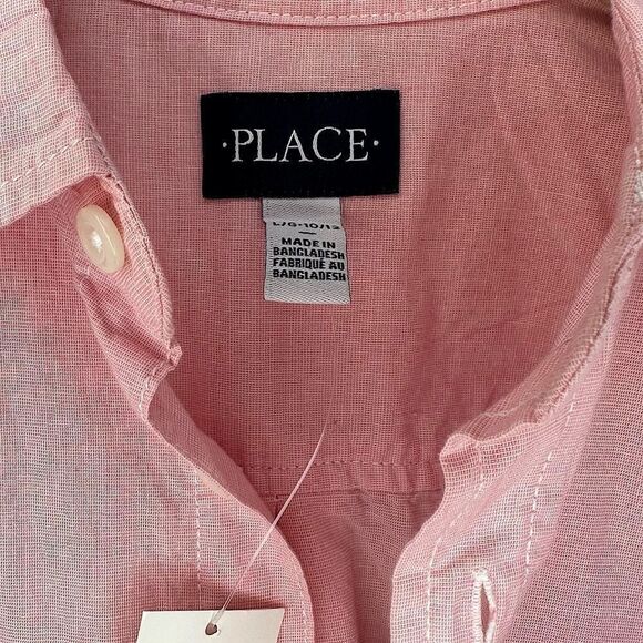 Children's Place Boys Pink Shirt L (10-12) - Picture 9 of 12